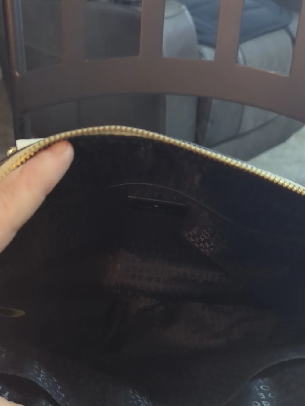 kate spade Black and Cream Two-Tone Leather Satchel